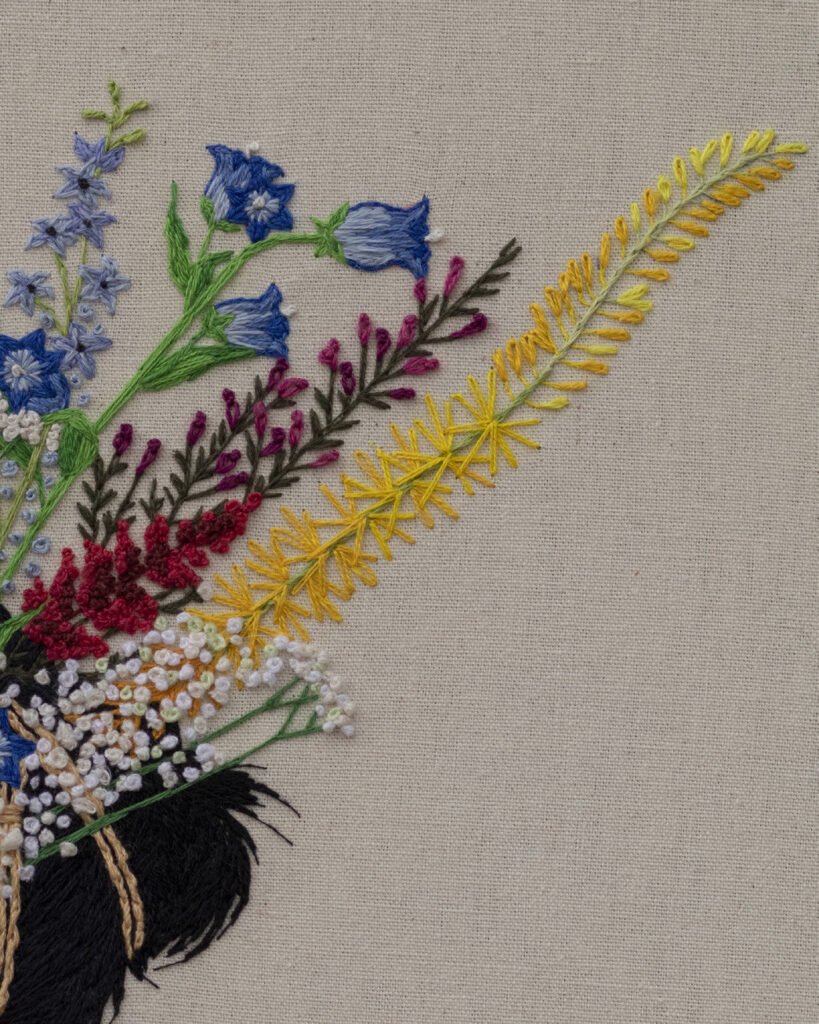 Detalhe de «Shibari & Flowers - 3» (2024), Rod RAS