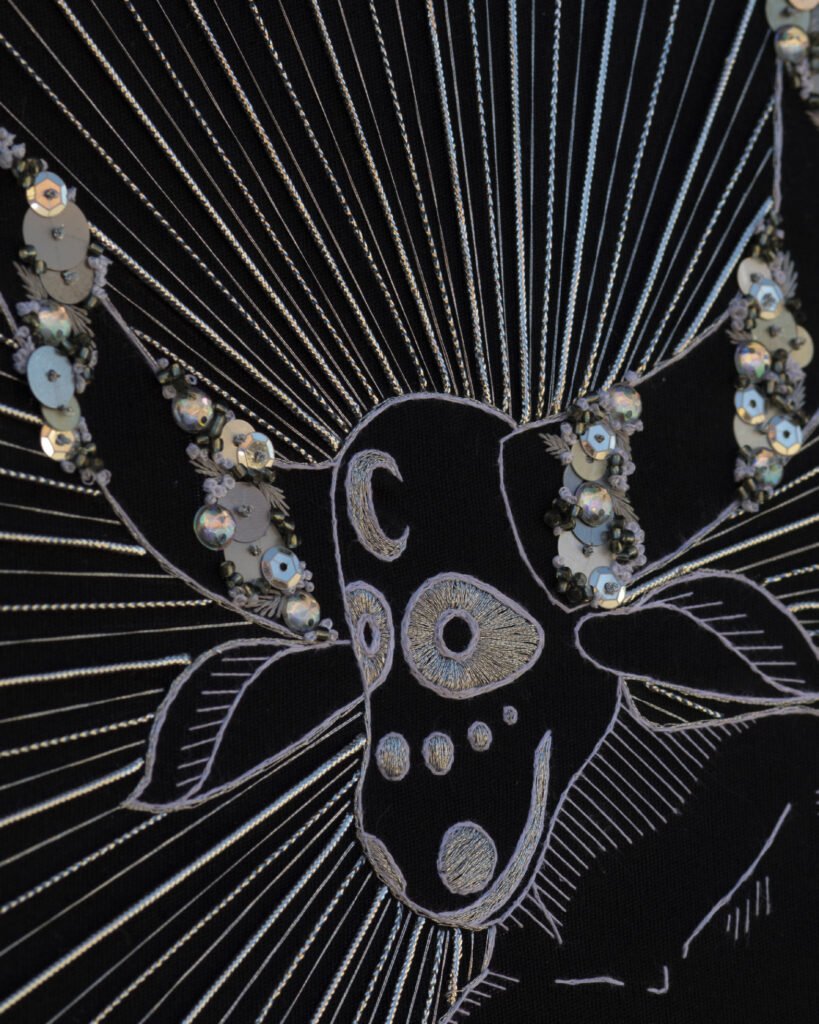Detalhe de «Sol e Lua» (2023), Rod RAS