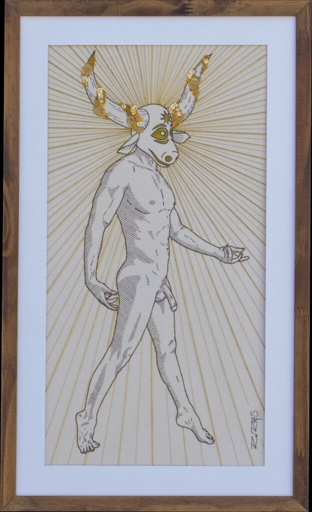 «Sol e Lua» (2023), Rod RAS — obra em bordado