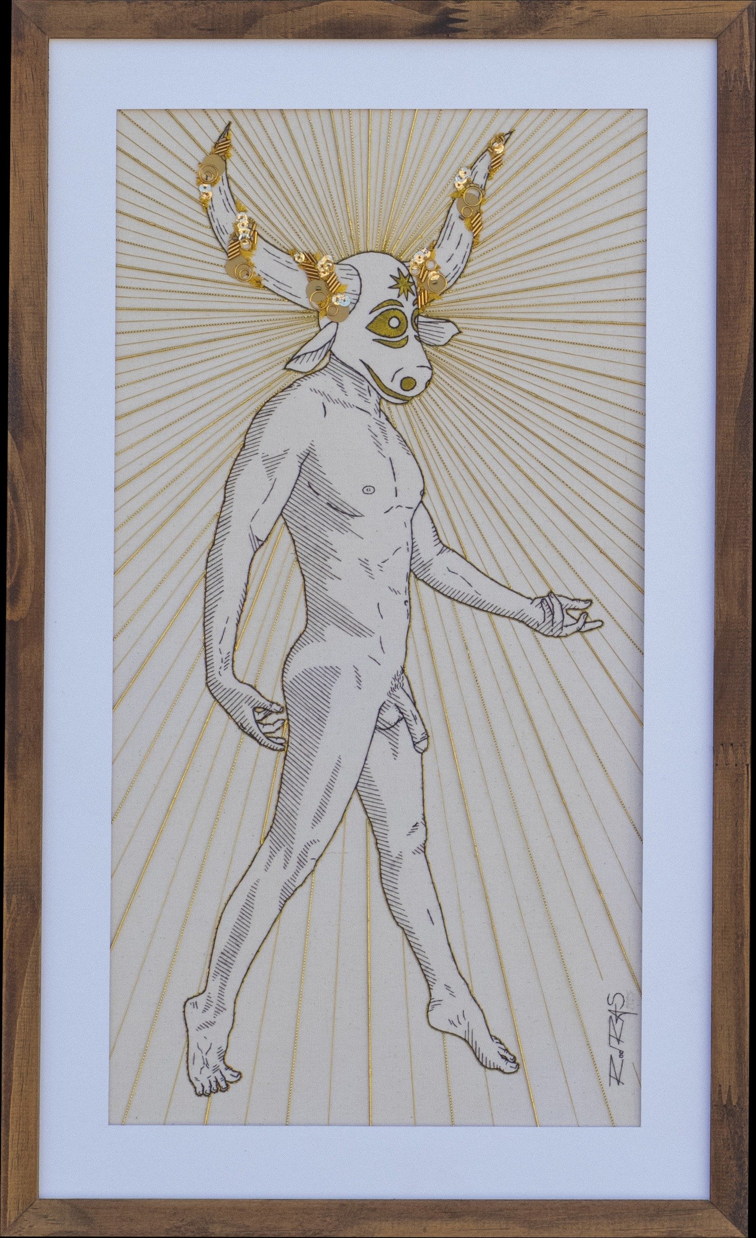 «Sol e Lua» (2023), Rod RAS — obra em bordado