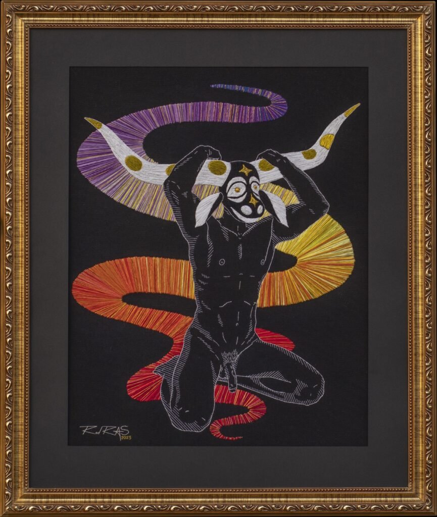 «Boi Astral» (2023), Rod RAS — obra em bordado