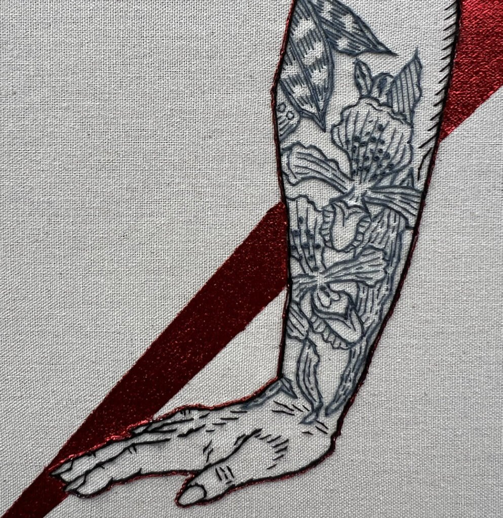 Detalhe de «Vaca Profana» (2025), Rod RAS