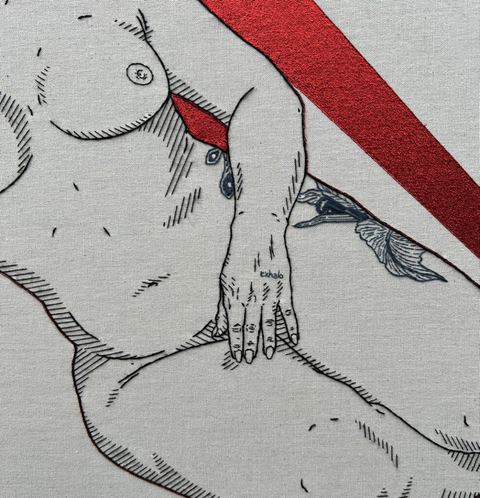 Detalhe de «Vaca Profana» (2025), Rod RAS