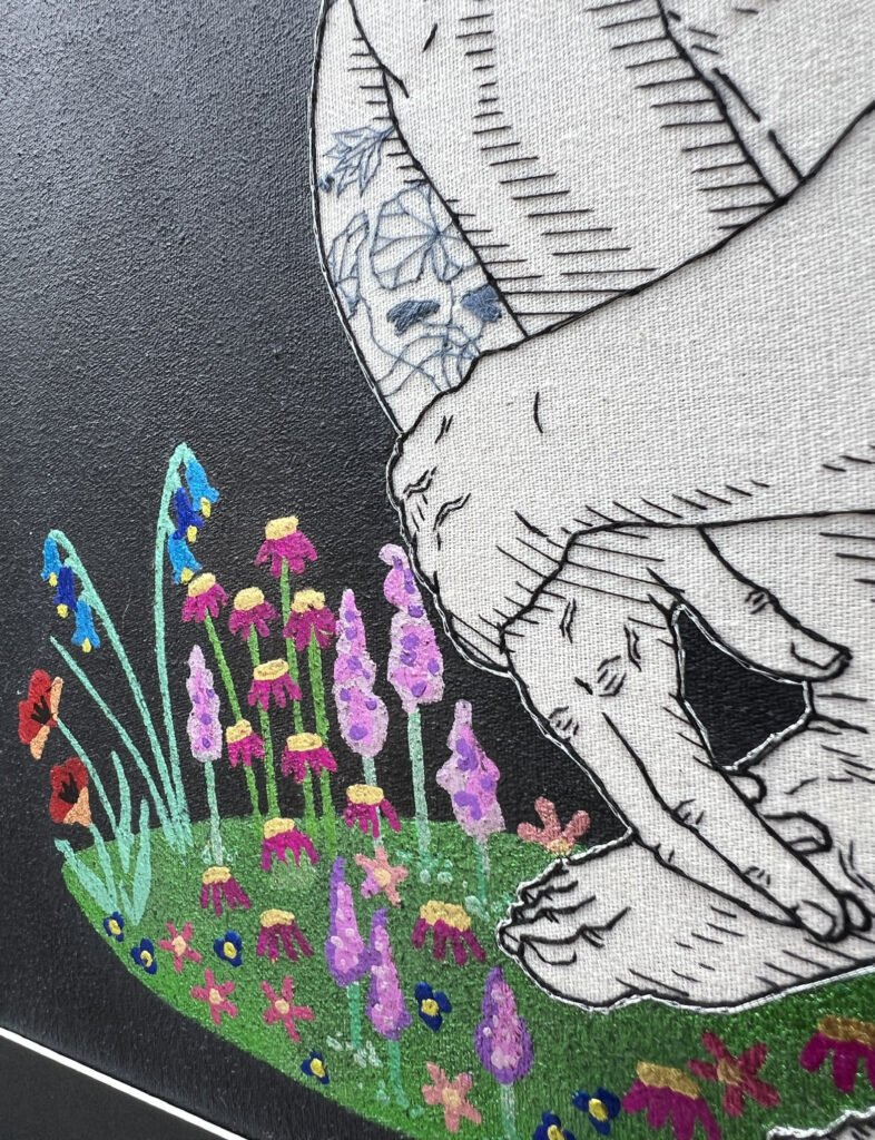 Detalhe de «Brilho no Escuro» (2026), Rod RAS
