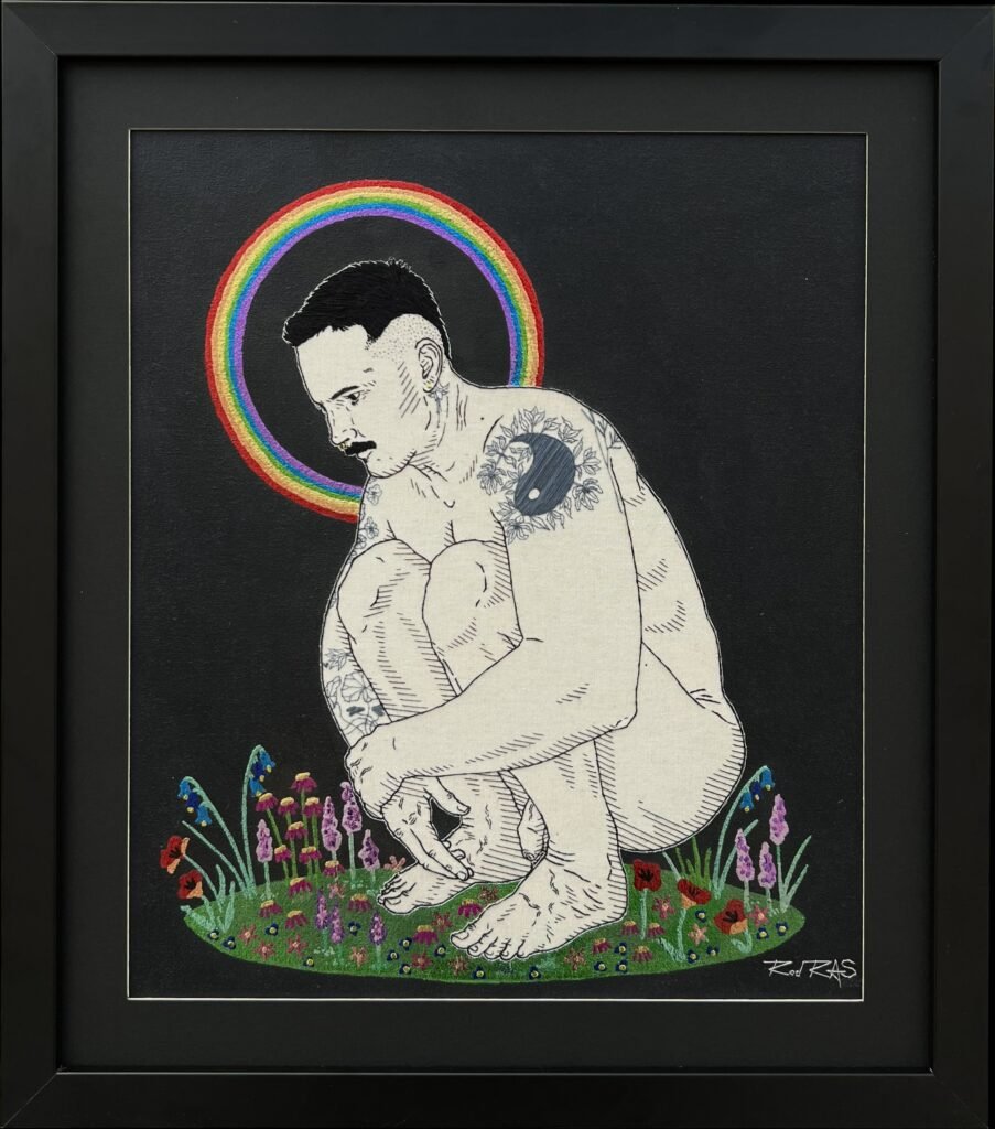 «Brilho no Escuro» (2026), Rod RAS — obra em bordado